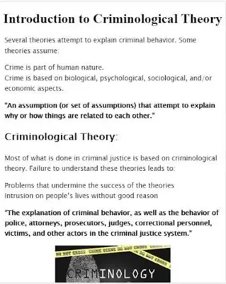 criminology android App screenshot 1